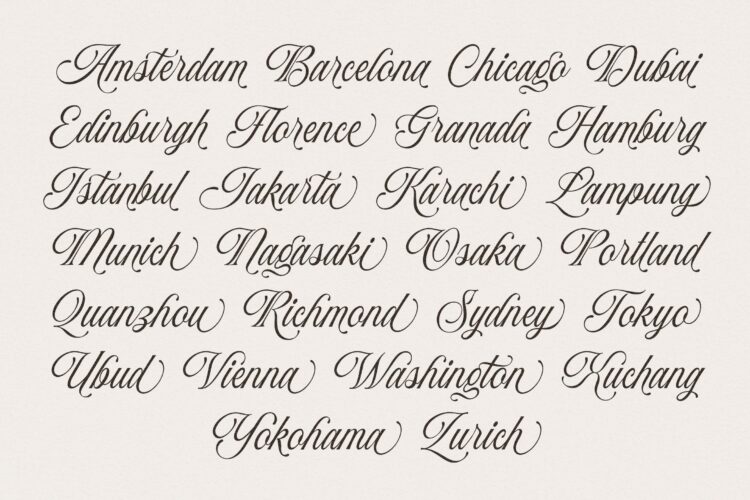 Stylish Calligraphy Font