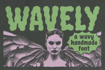 wavy handmade font