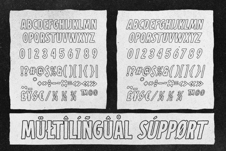 wavy sans serif font