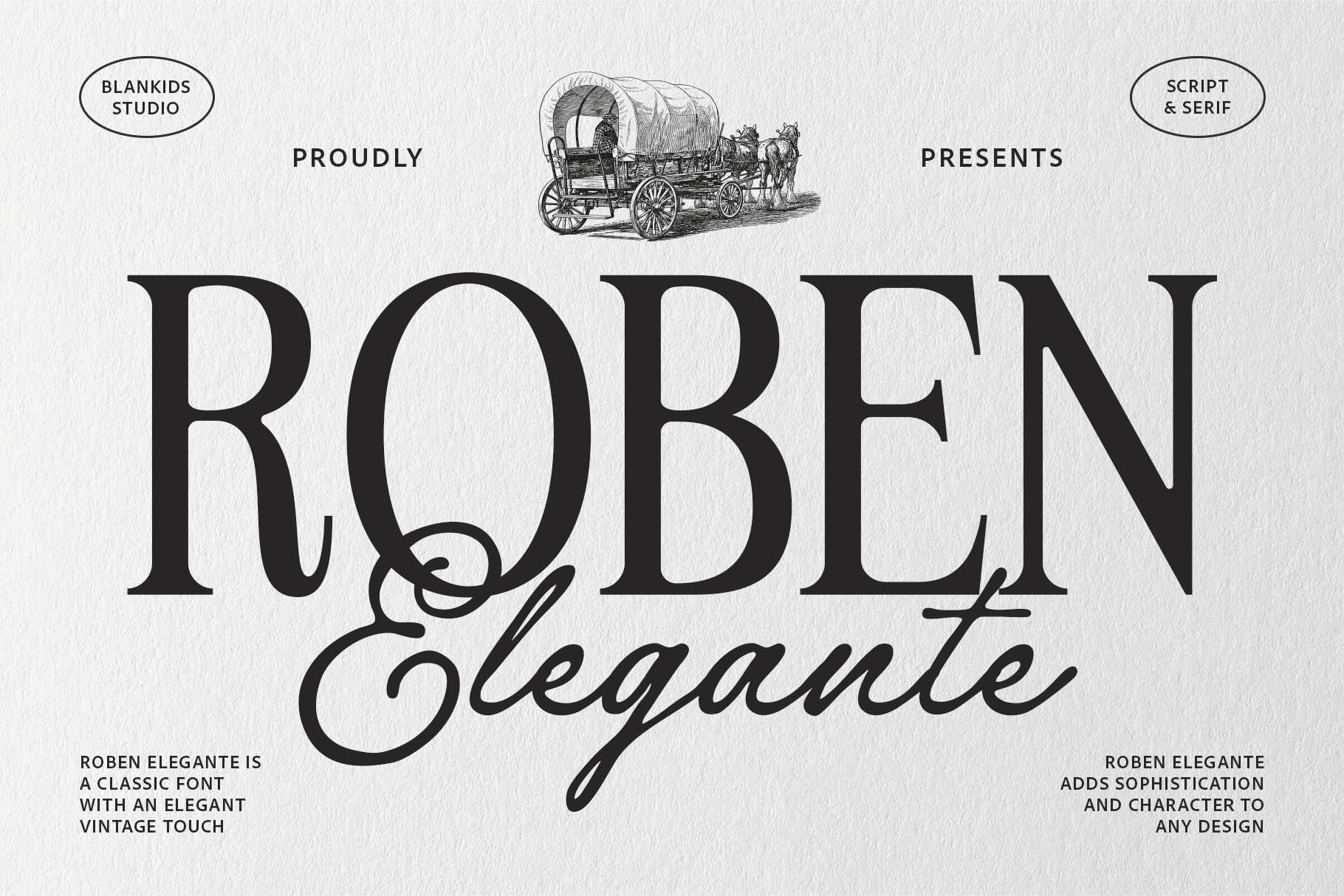 Roben Elegante Classic Serif & Script Font