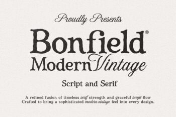 Bonfield – Modern Vintage Duo Font