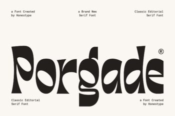 Porgade – Classic Editorial Serif with a Bold Artistic Soul
